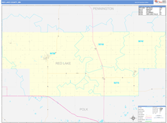 Red Lake County, MN Digital Map Basic Style